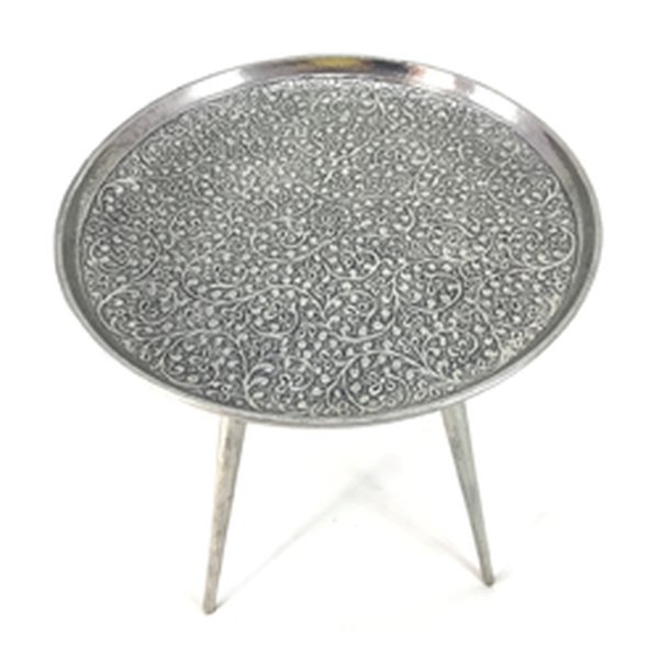 Elk Signature Accent Table, 17 in W, 17 in L, 21 in H, Metal Top TJX0089-8503